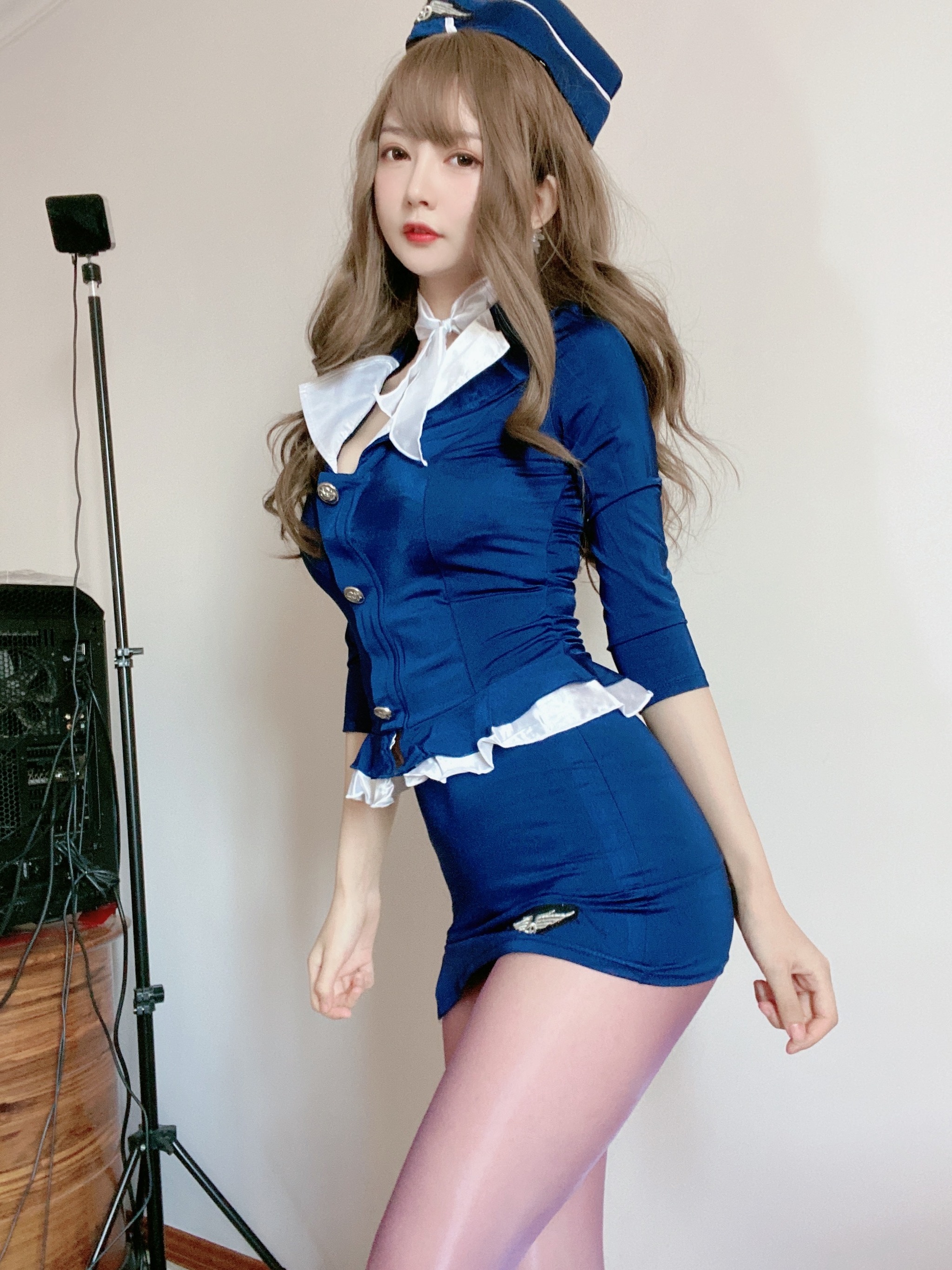 51酱 - NO.006 蓝色制服装 [35P3V]-XikXak